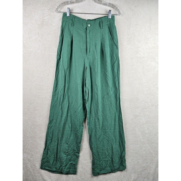 Des Petits Hauts Women's Wide Leg Espiza Elastic Back Pants Size 38 - Picture 1 of 4